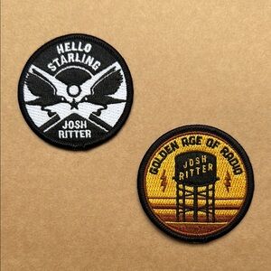 Josh Ritter Embroidered Patches Set
